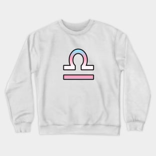 Libra Trans Pride Symbol Crewneck Sweatshirt